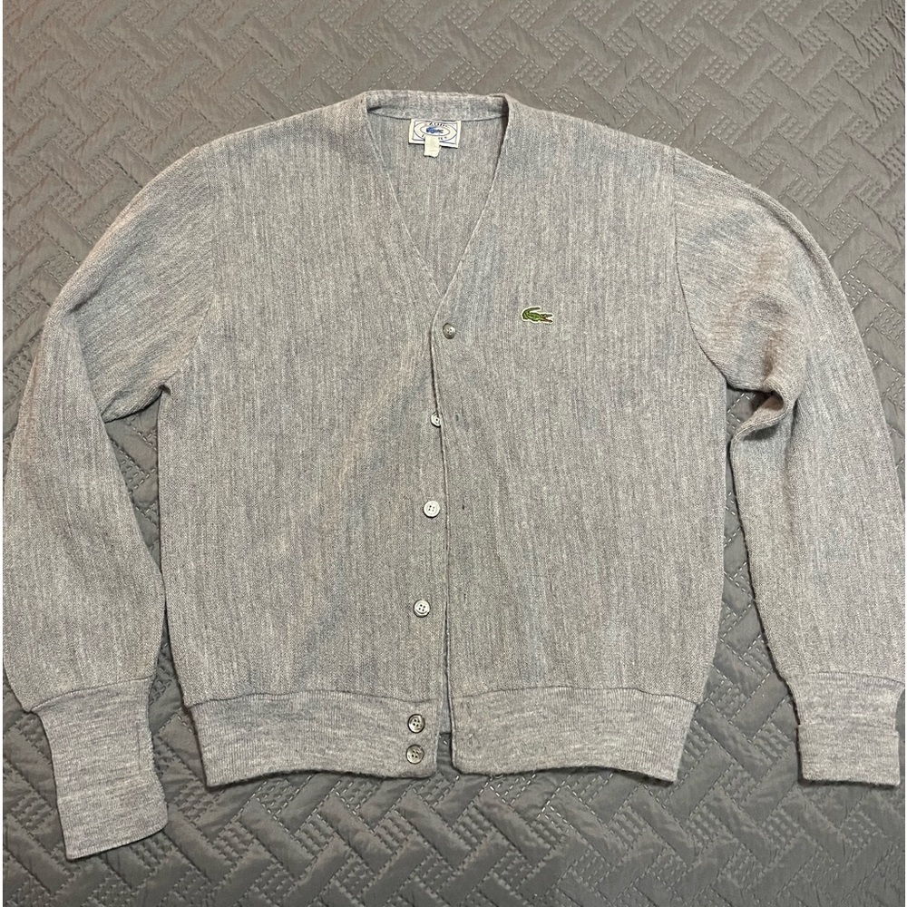 Gray Vintage Izod Lacoste Cardigan Women’s M